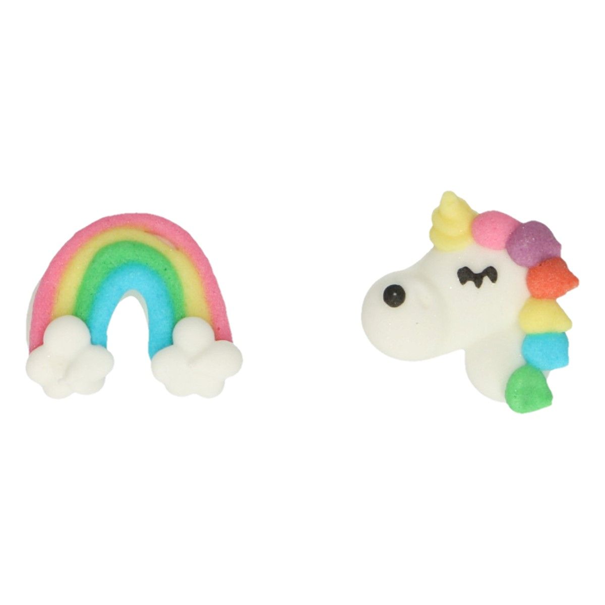 FunCakes Suikerdecoratie Eenhoorn & Regenboog Set/12 - Afbeelding 3