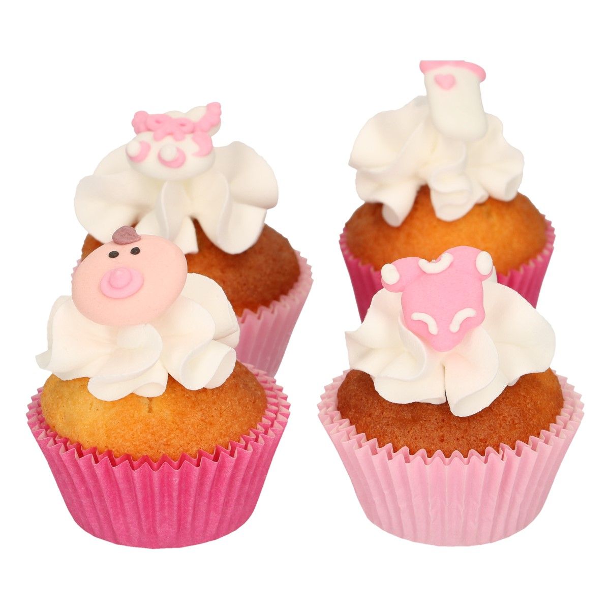 FunCakes Suikerdecoratie Baby Roze Set/12  - Afbeelding 2