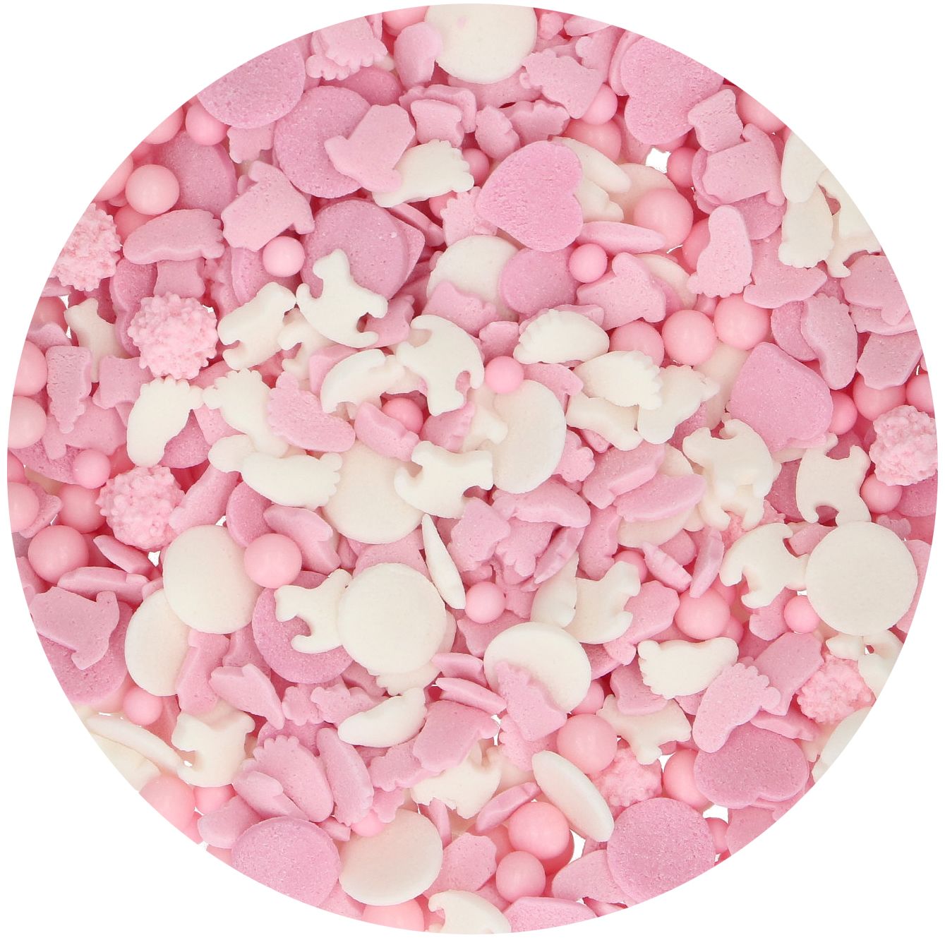 FunCakes Sprinkle Medley - Baby Pink 50g  - Afbeelding 2