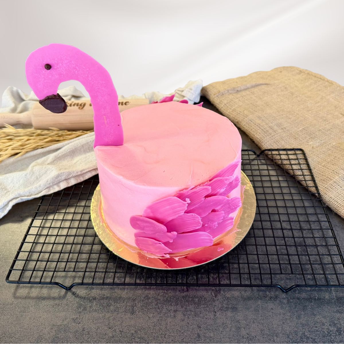 Bakpakket Flamingotaart