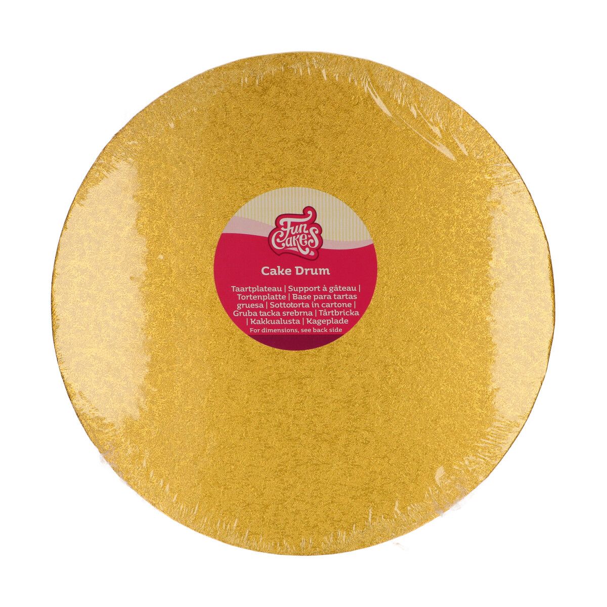 Cake Drum Rond Goud - 30.5 cm