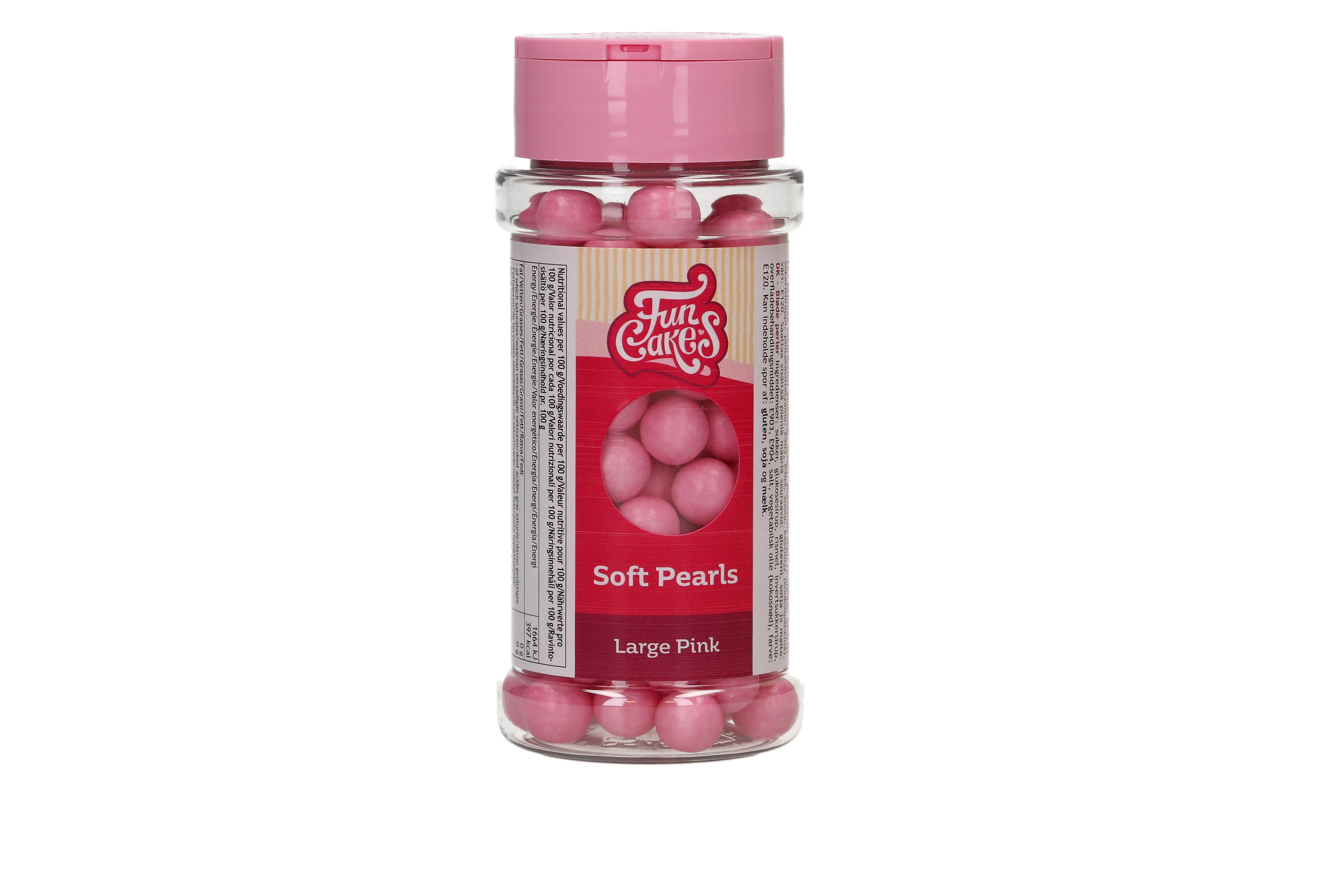 FunCakes Soft Pearls Pink 10mm - 70 g - Afbeelding 1
