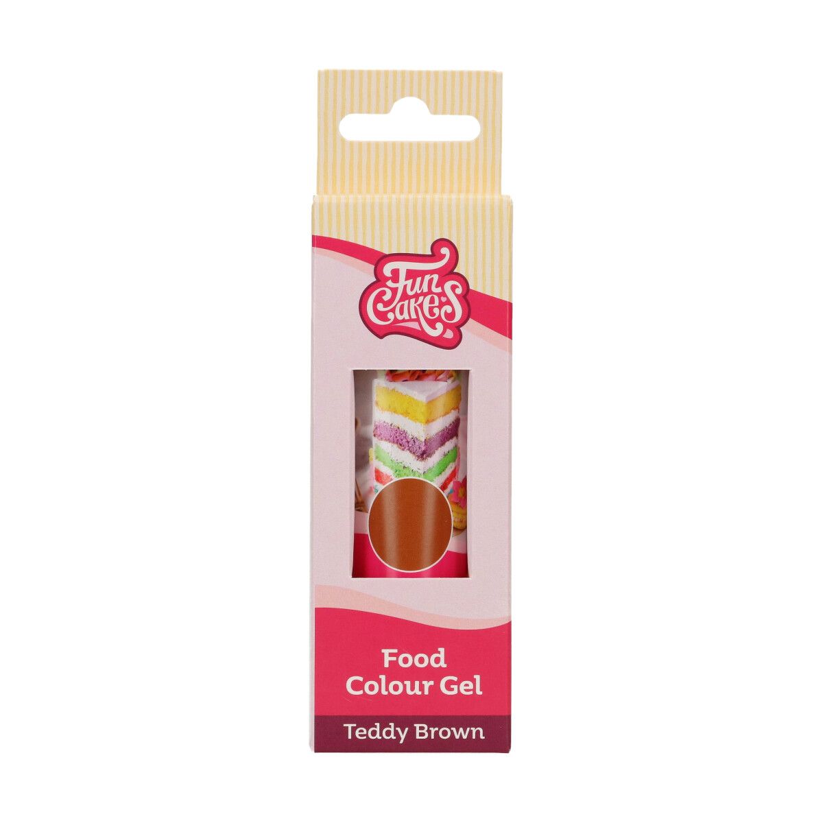 FunCakes Kleurstof Gel Tube - Teddy Brown 30g - Afbeelding 2