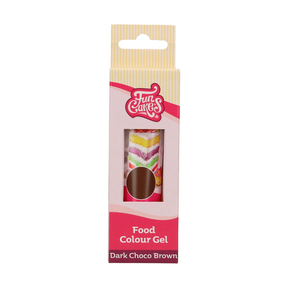 FunCakes Kleurstof Gel - Dark Choco Brown 30g - Afbeelding 2