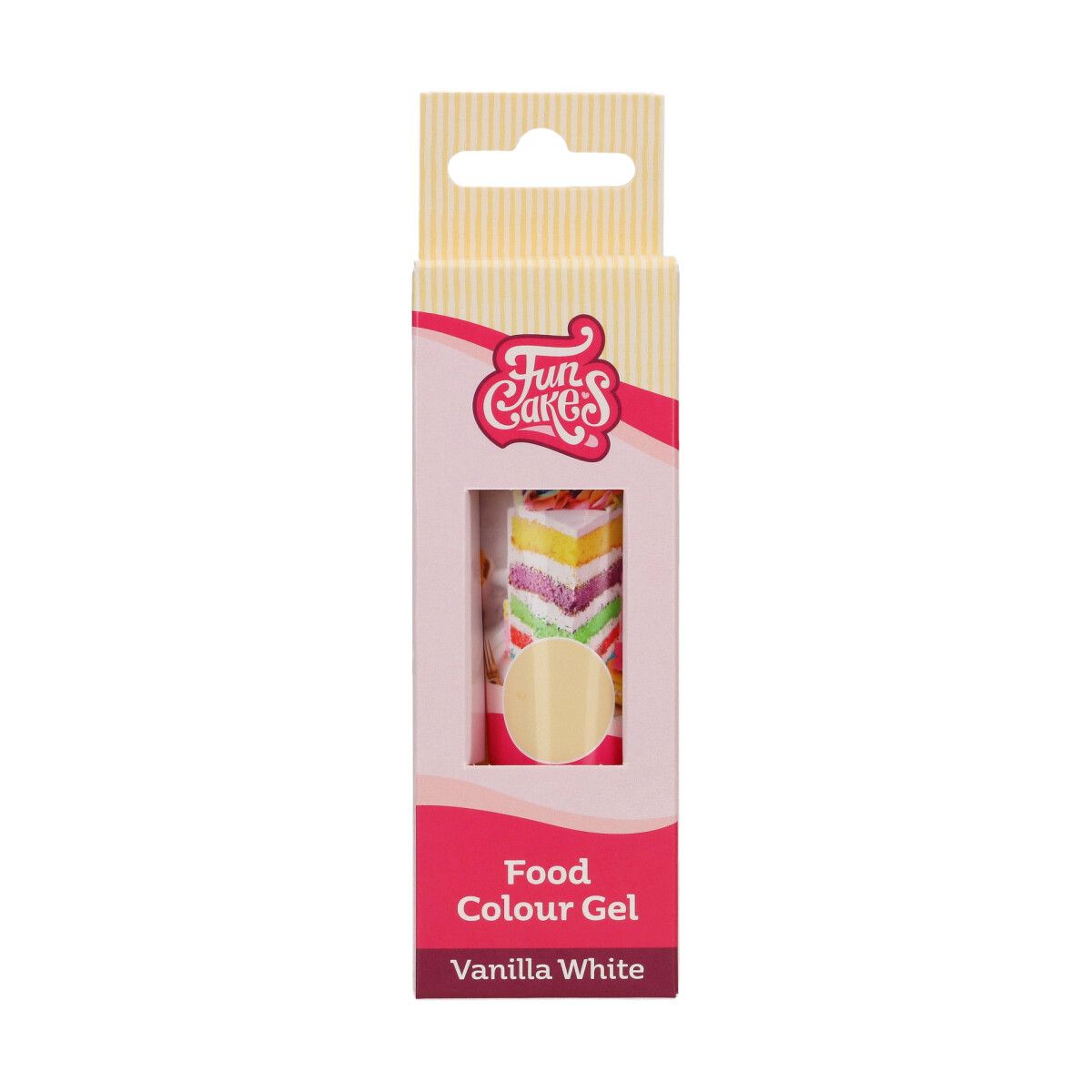 FunCakes Kleurstof Gel Tube - Vanilla White 30g - Afbeelding 2