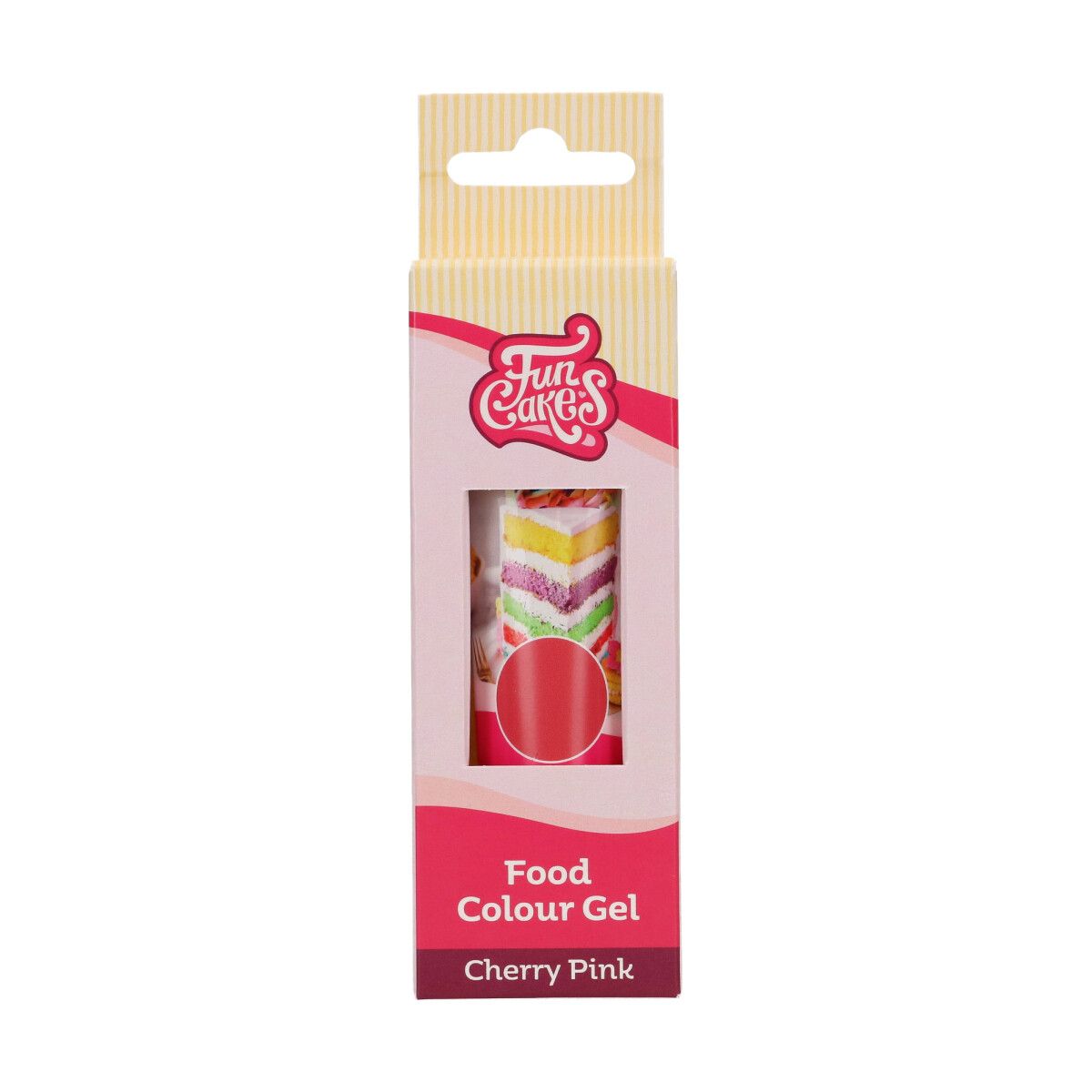 FunCakes Kleurstof Gel Tube - Cherry Pink 30g - Afbeelding 2