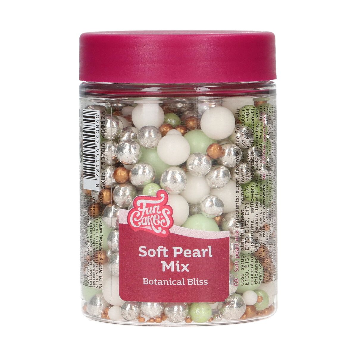 FunCakes Soft Pearls Mix Botanical Bliss 80g  - Afbeelding 1