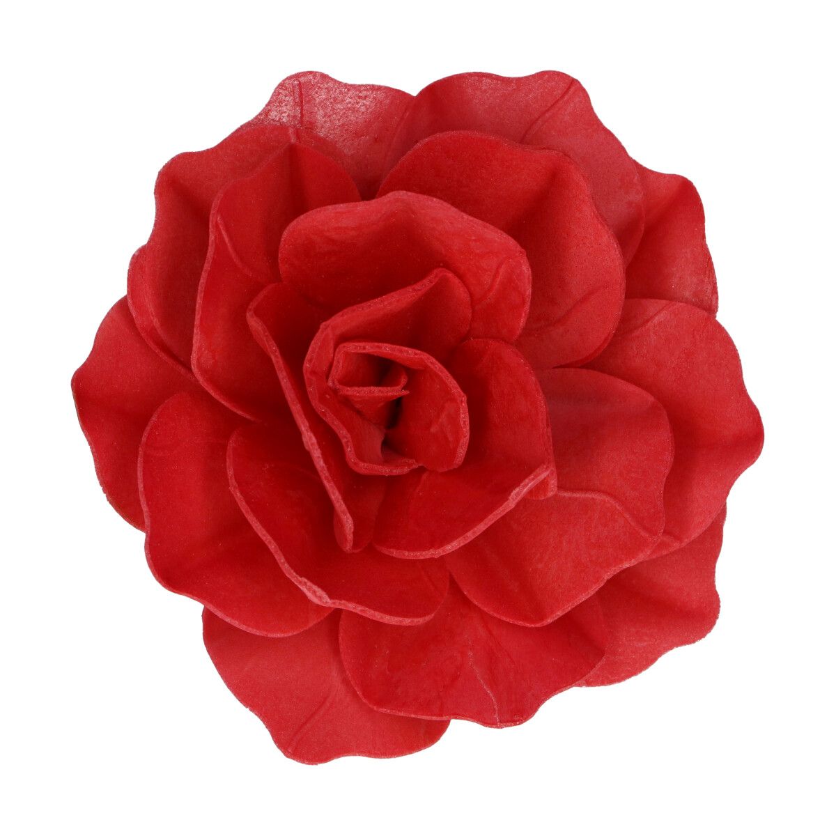 FunCakes Eetbare Papieren Bloemen Deluxe Rose Pastella Rood Groot pk/1 - Afbeelding 1
