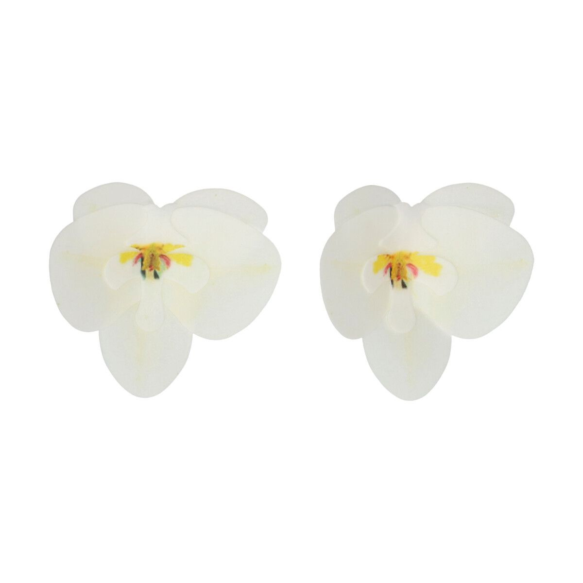 FunCakes Eetbare Papieren Bloemen Deluxe Orchidee Wit Medium pk/10 - Afbeelding 1