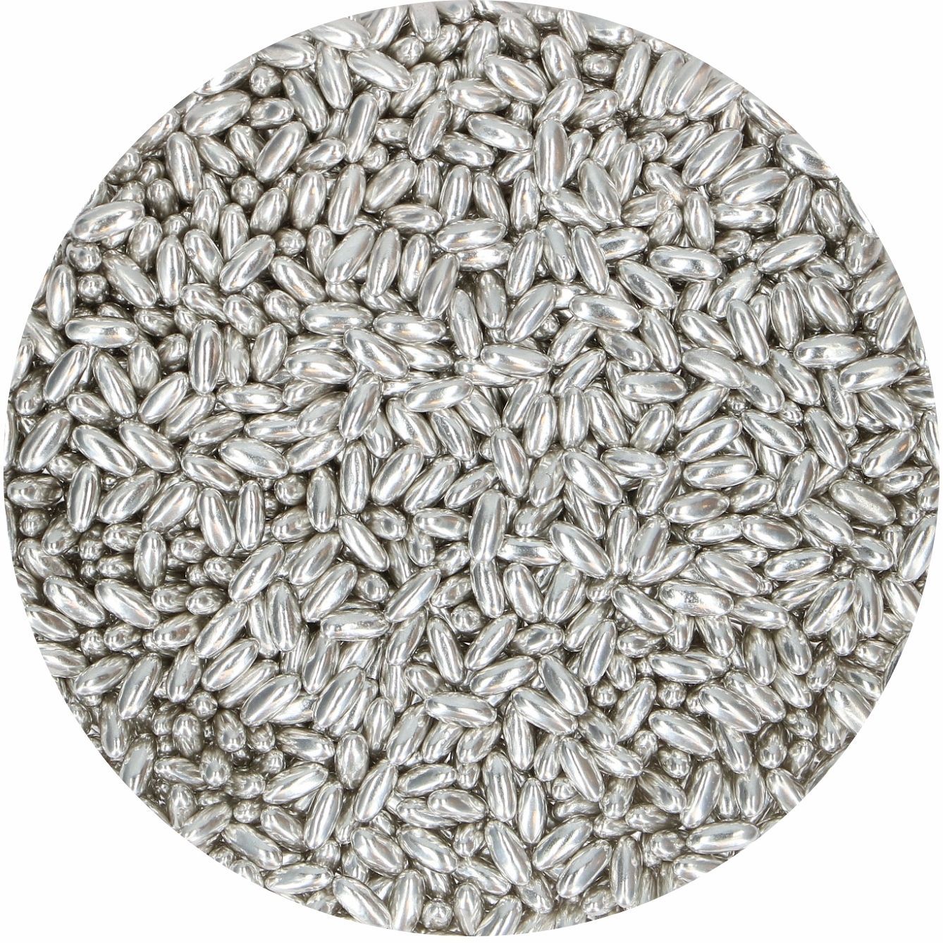 FunCakes Sugar Rice - Metallic Silver 80g