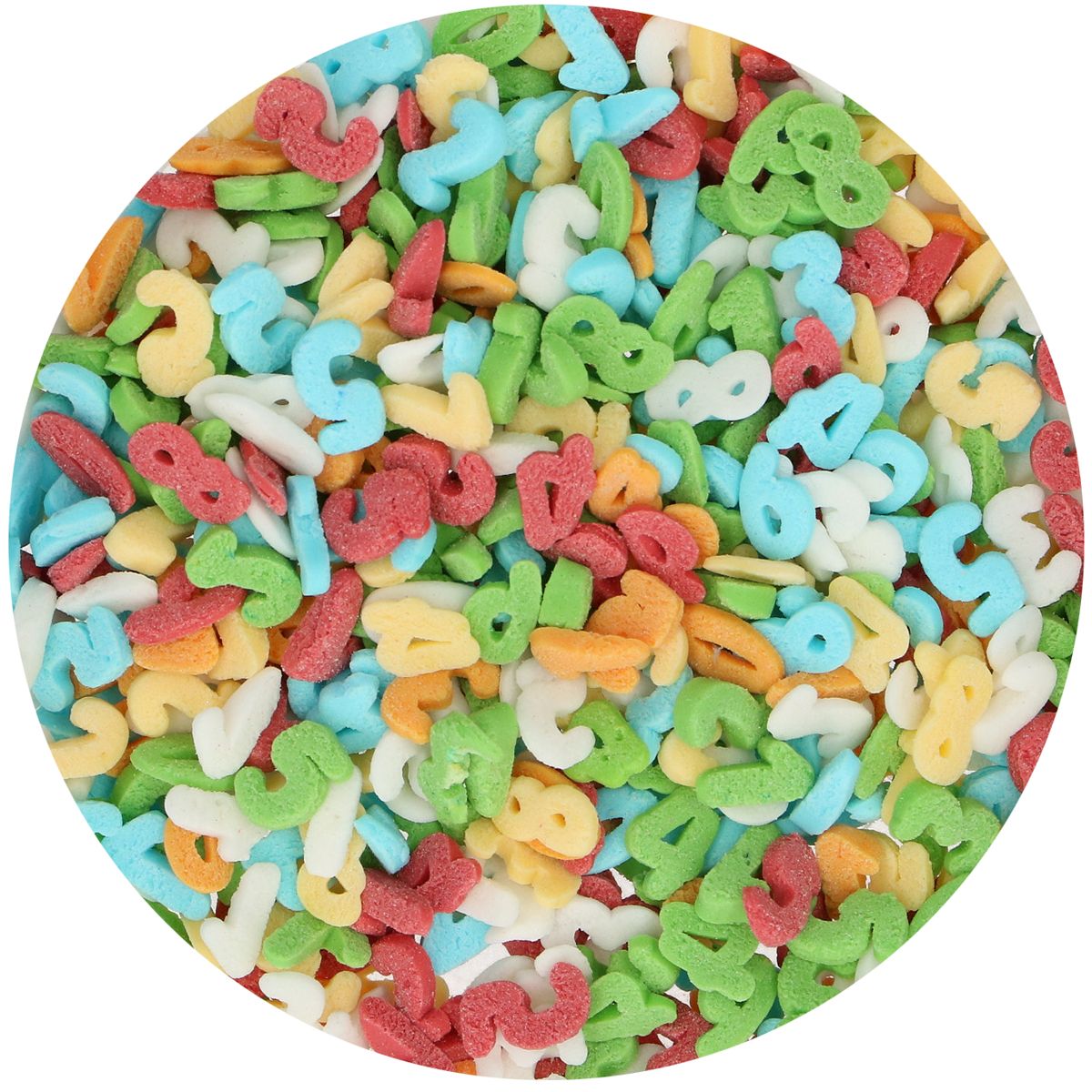 FunCakes Sprinkle Mix Regenboog Nummers 50 g - Afbeelding 1