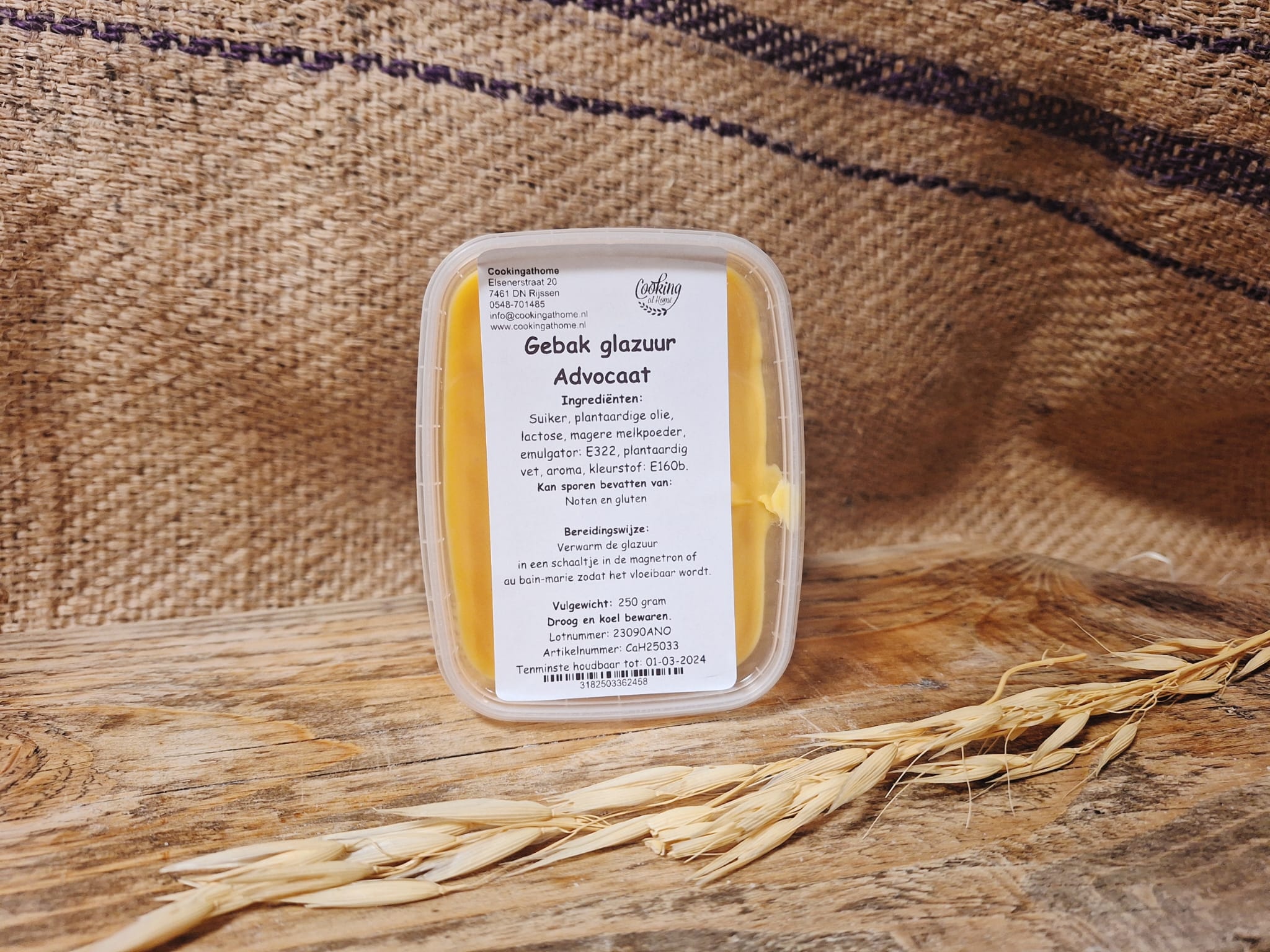 Gebak glazuur Advocaat - 250 gram (CaH)