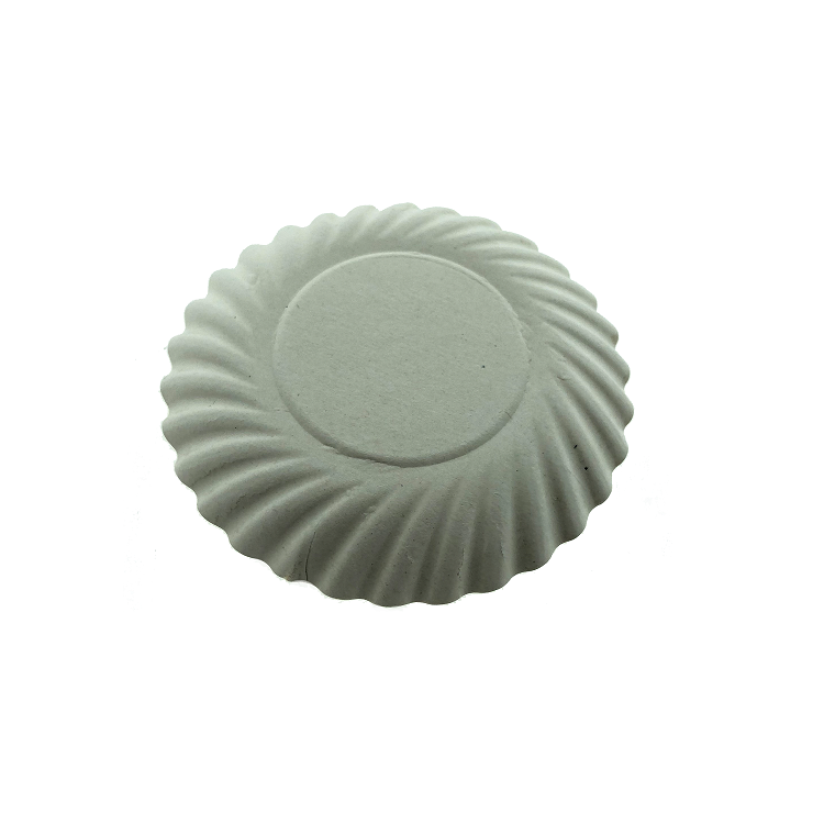 Gebaksschoteltje Rond Ribbel Ecru Ø8.8cm per stuk - Afbeelding 2