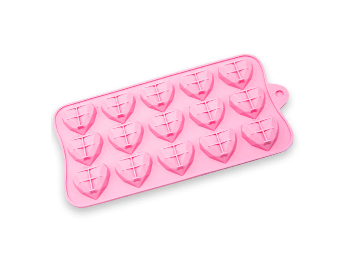 Siliconen mal Mini diamond Hearts - Afbeelding 2