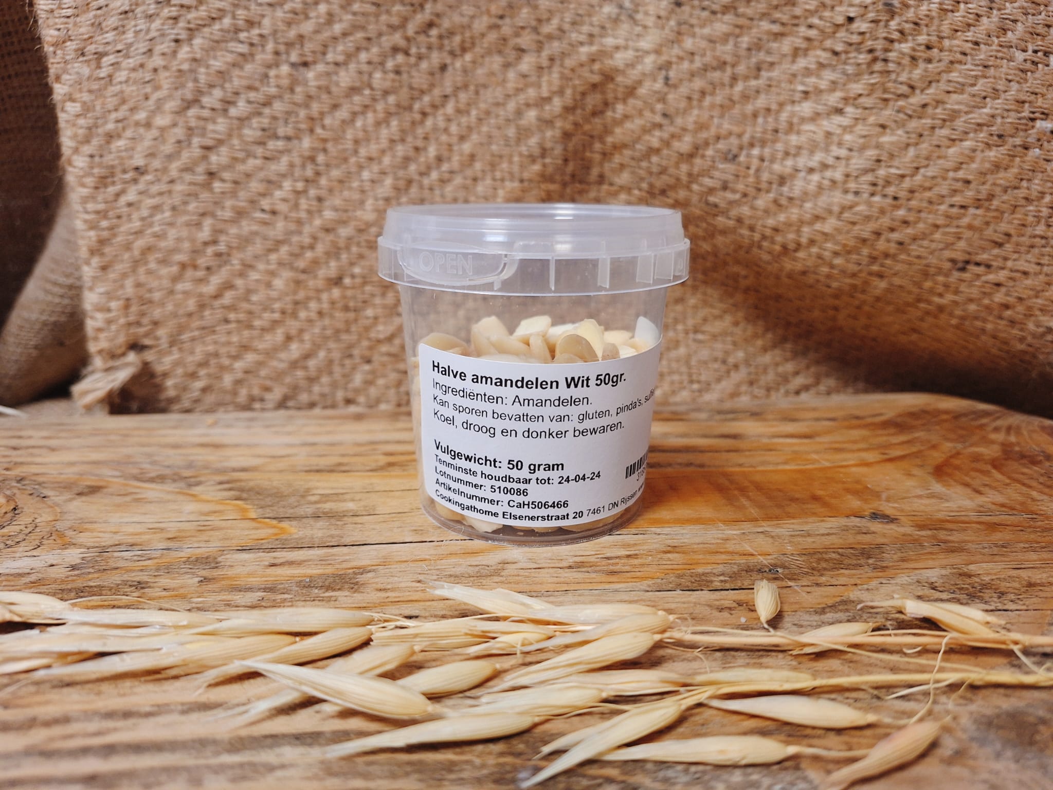 Halve amandelen Wit 50g - Afbeelding 1
