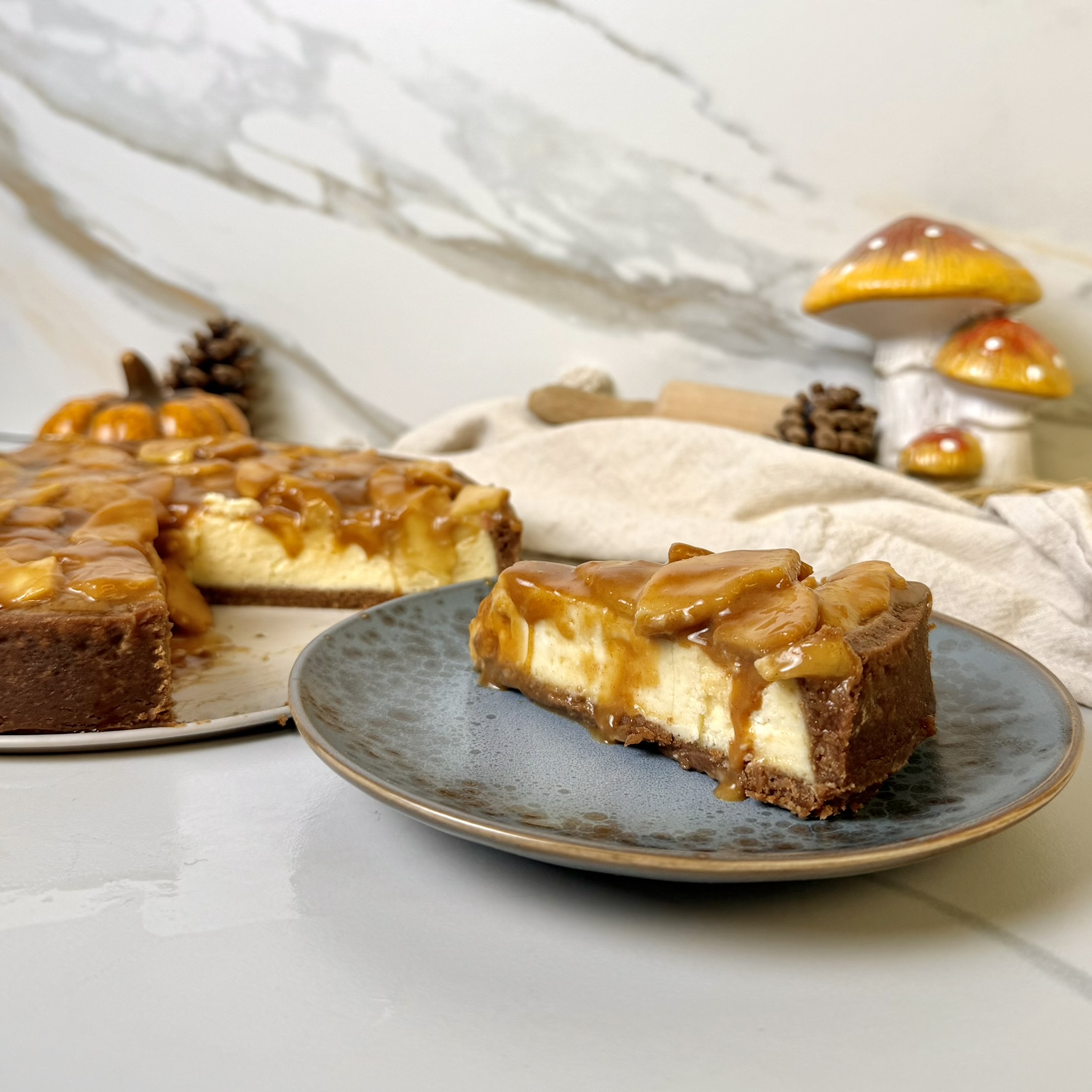 Bakpakket appel-caramel cheesecake 