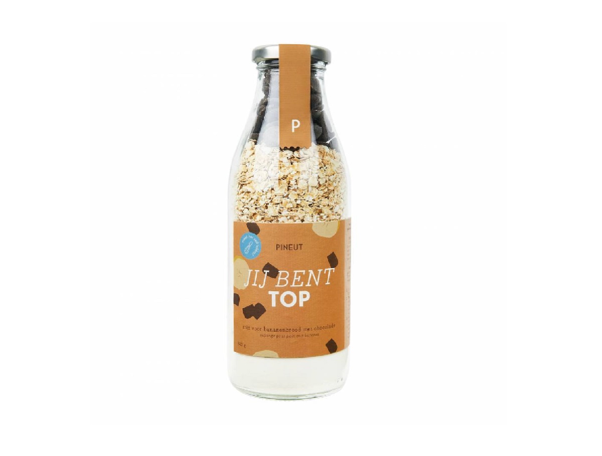 Topper Bananenbrood Chocolade Cakemix 340g - Pineut