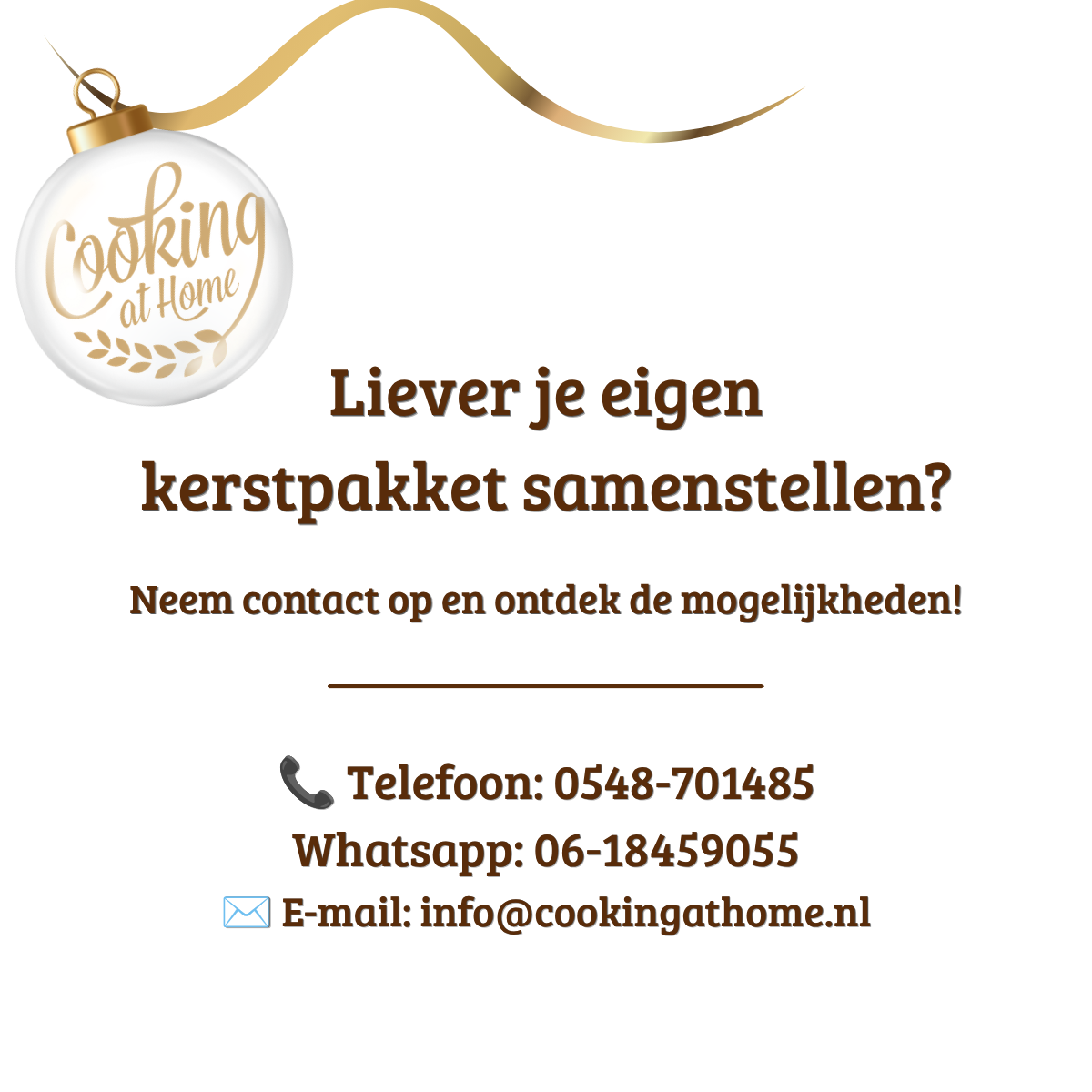 Eigen kerstpakket samenstellen