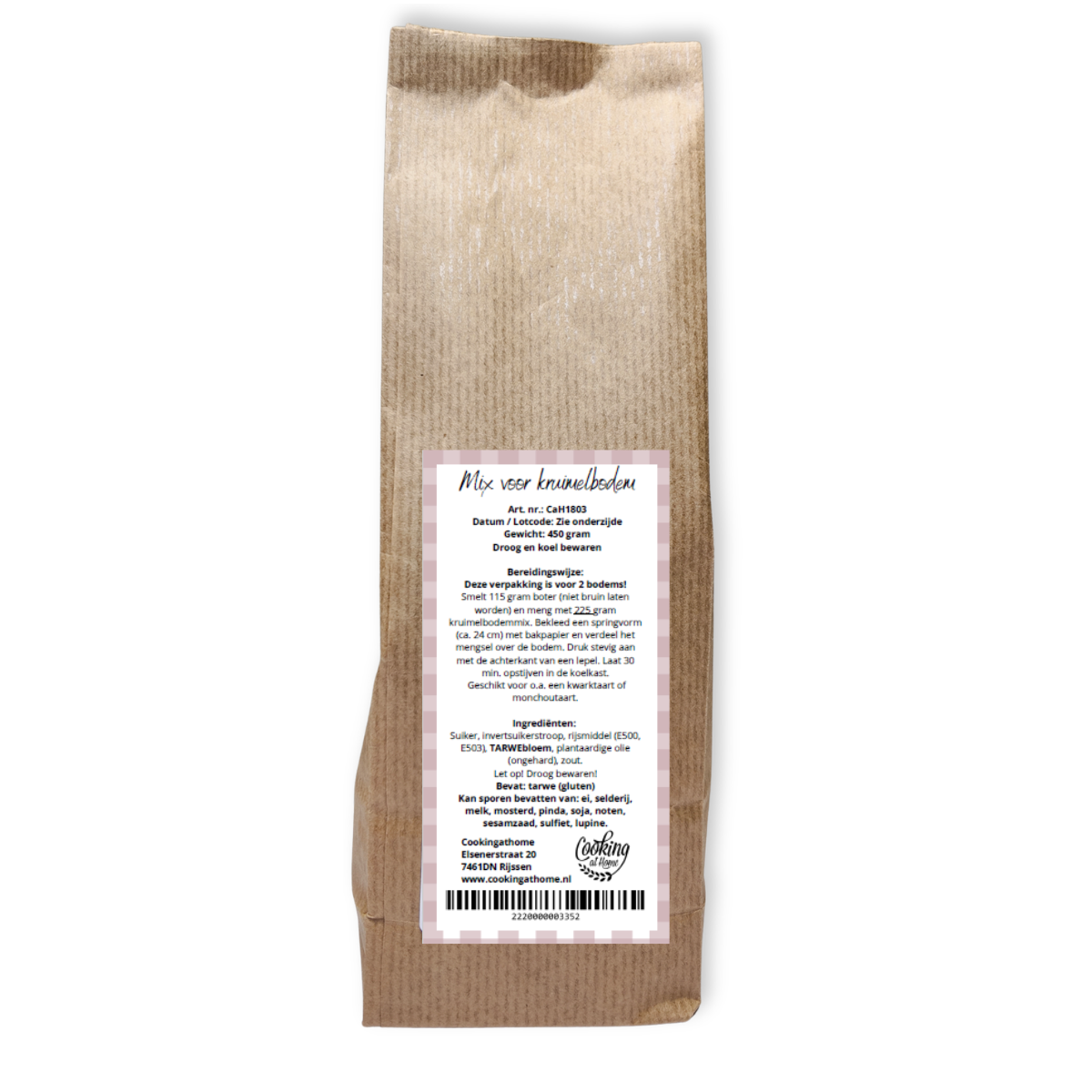 Mix voor kruimelbodem 450g - Afbeelding 2