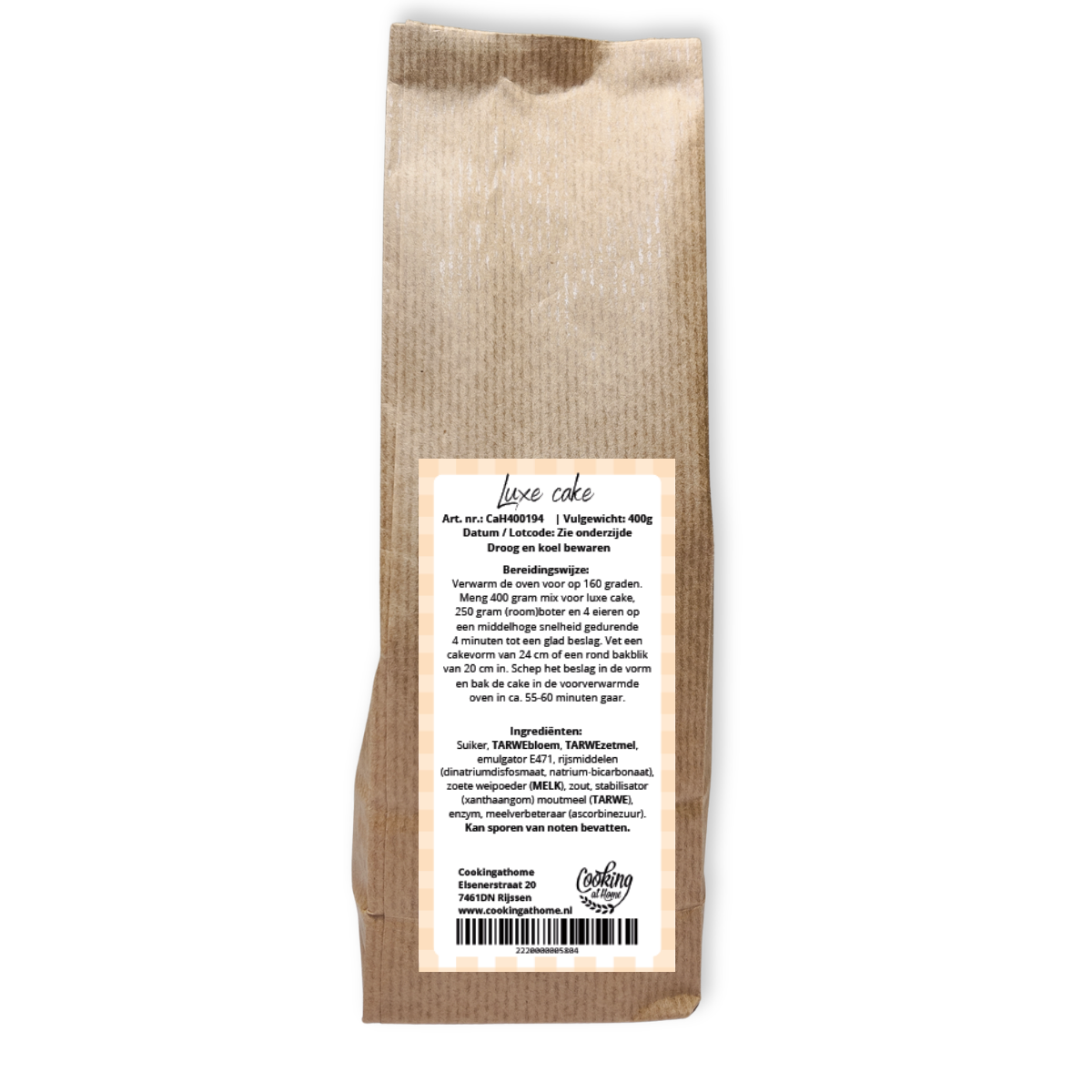 Luxe Cakemix 400g (CaH) - Afbeelding 1