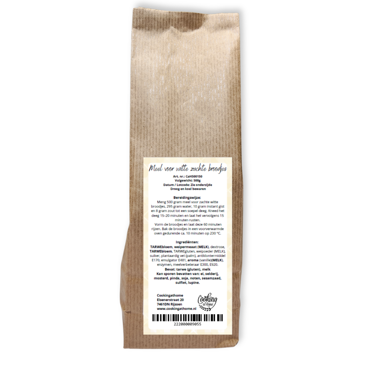 Meel voor zachte witte broodjes 500 gram - Afbeelding 1