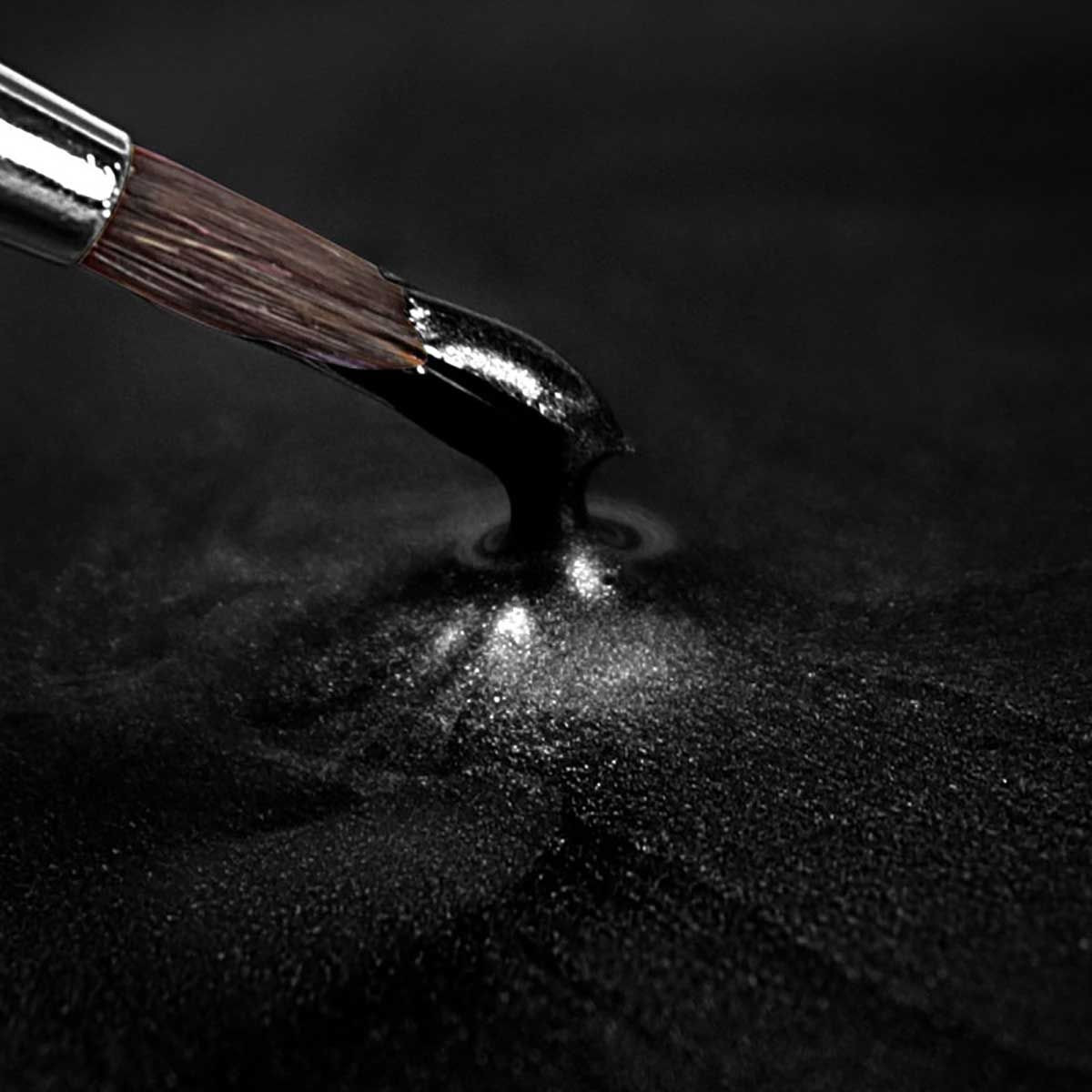 RD Metallic Food Paint Metallic Black 25ml - Afbeelding 2
