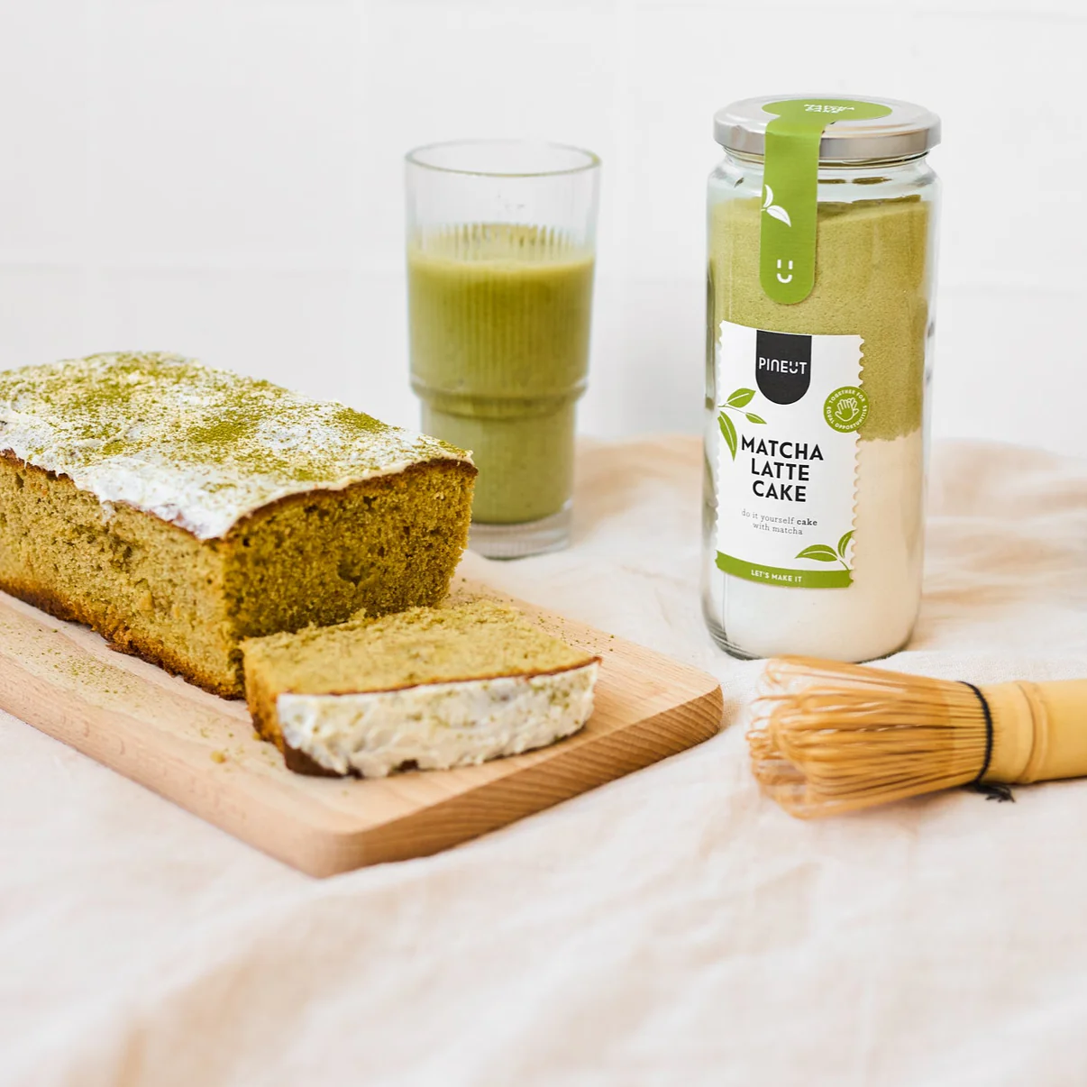 Pineut - Matcha Latte Cake Pot 637g - Afbeelding 2