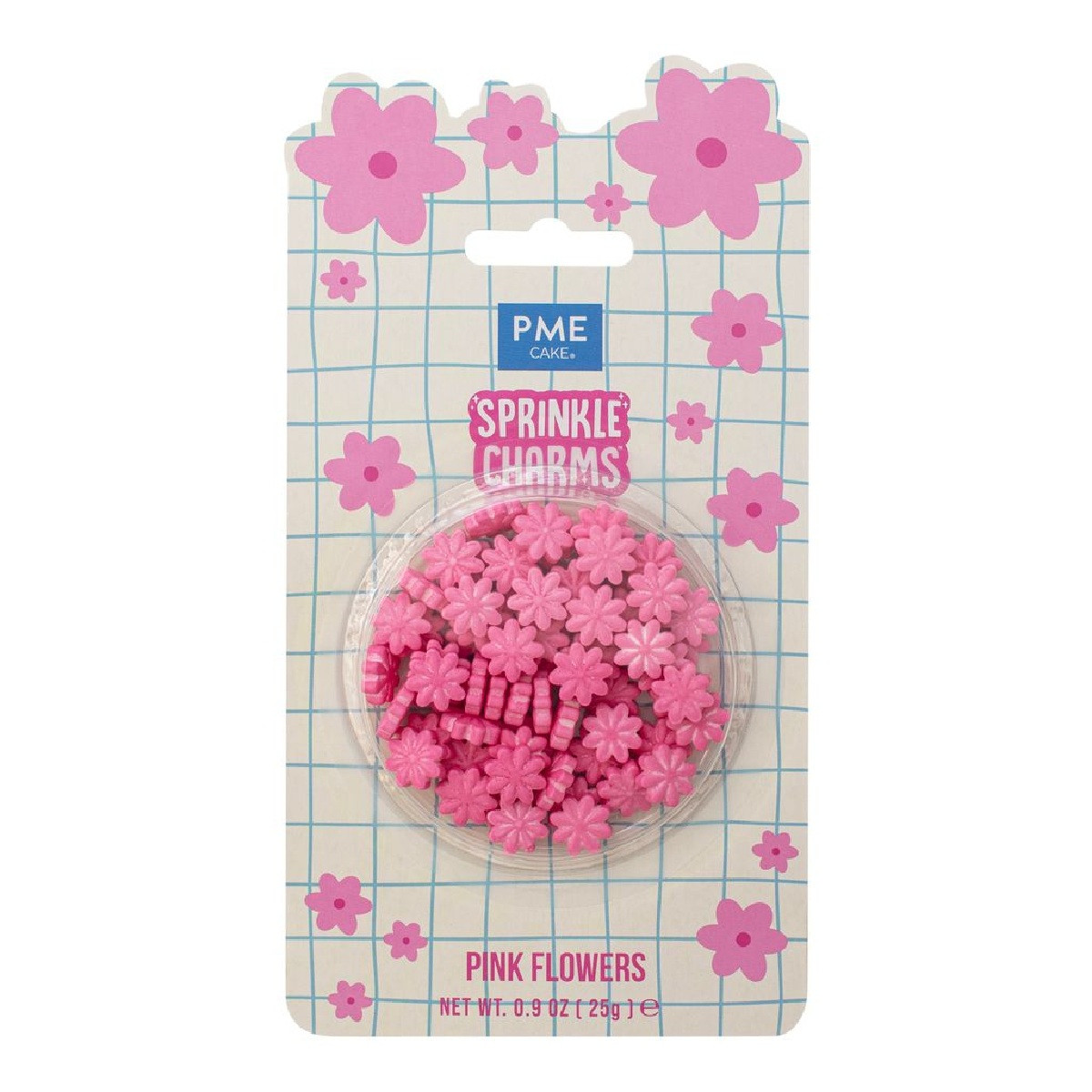PME Sprinkle Charms Bloemen Roze 25g