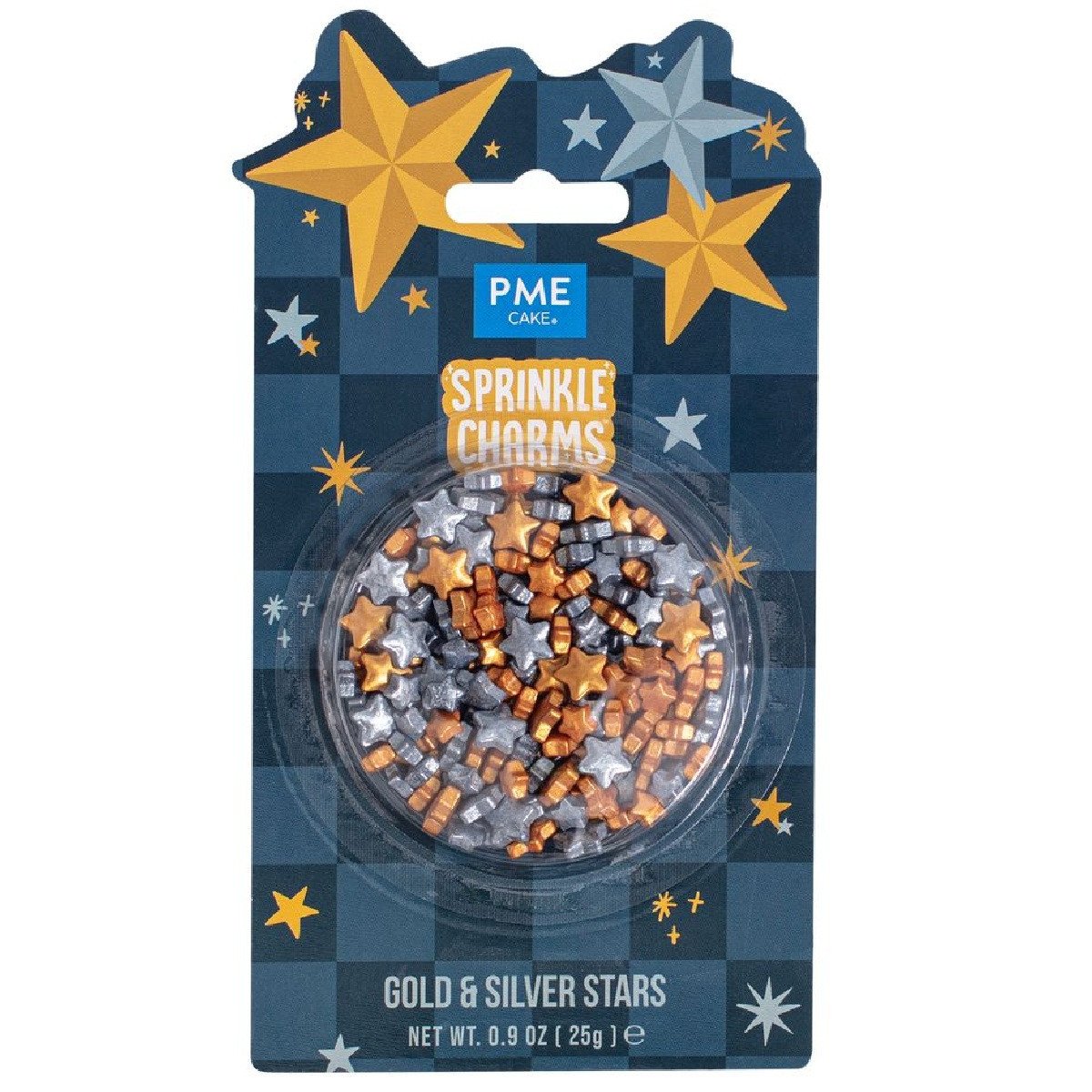 PME Sprinkle Charms Sterren Goud & Zilver 25g