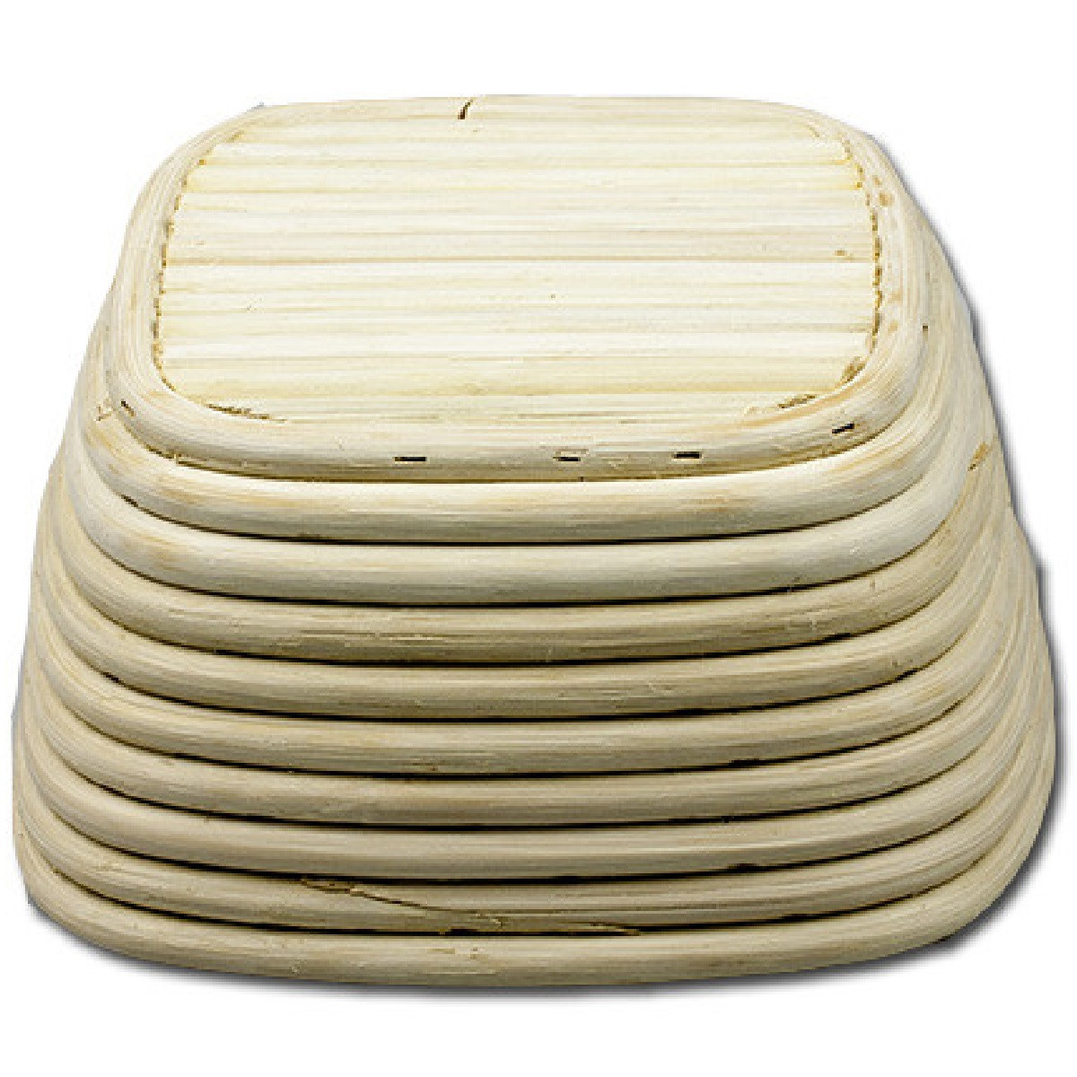 Rijsmandje Riet Vierkant 21x21cm (650 tot 800 gram deeg) - Afbeelding 2