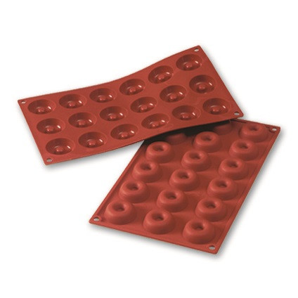Siliconen bakvorm Savarin/Donuts mini 18x