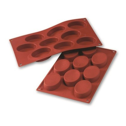 Siliconen Bakvorm Ovaal 70x50x20mm (9) 