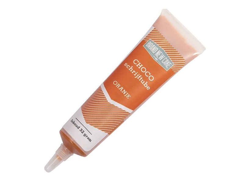 Choco Schrijftube Oranje 32g**