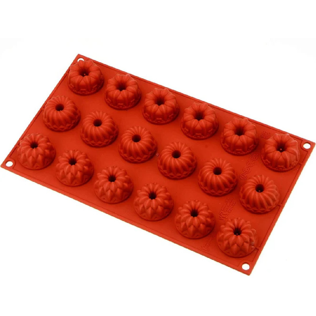 Siliconen bakvorm mini tulbandjes 18x