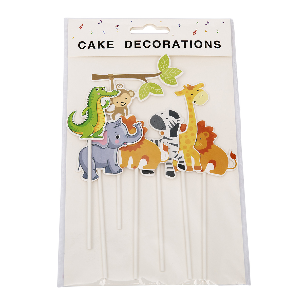 Taarttopper Jungle Dieren 7st. - Afbeelding 2