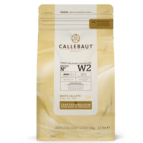 Callebaut Chocolade Callets Wit (W2) 1kg