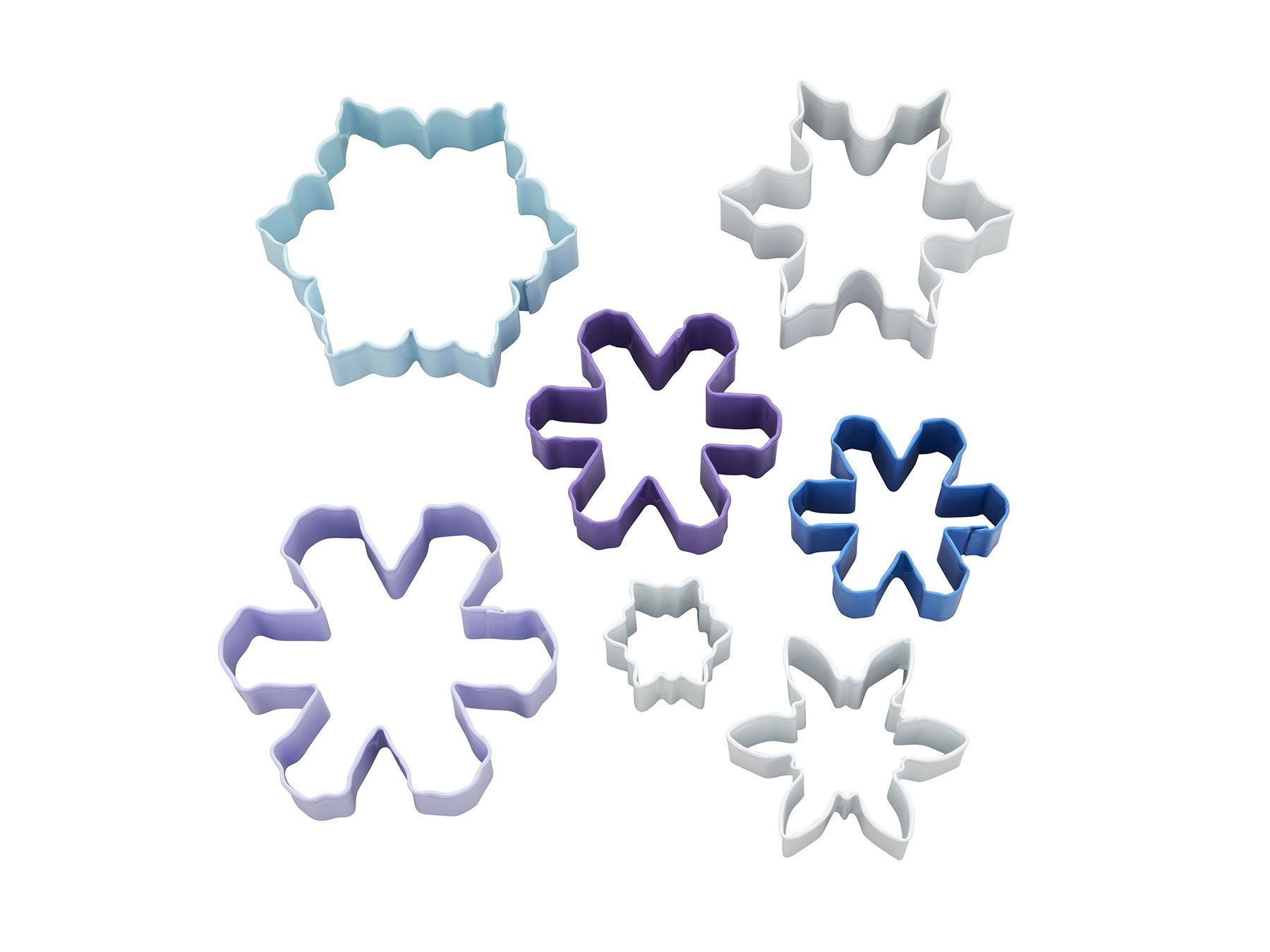 Wilton Koekjes Uitsteker Assorti Sneeuwvlokken Set/7 - Afbeelding 1