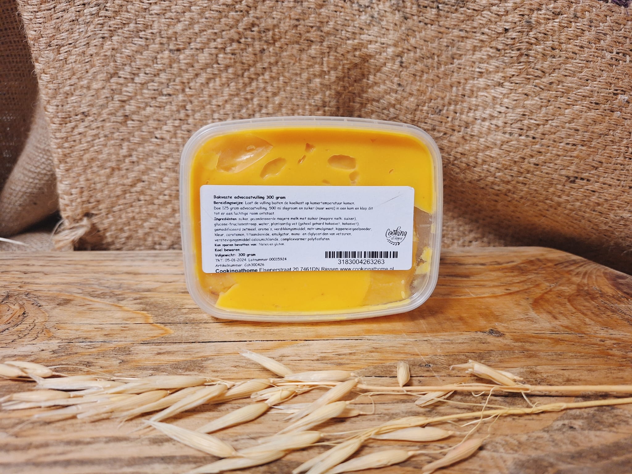 Bakvaste advocaat vulling 300 gram