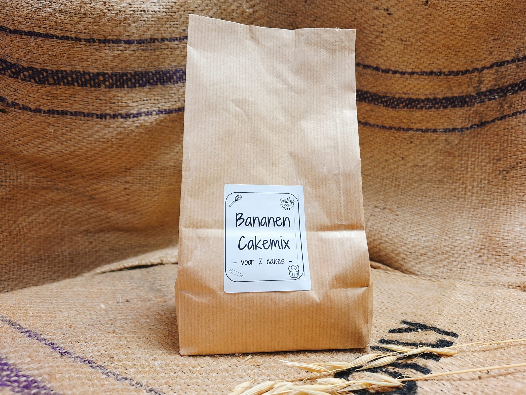 Bananen cakemix 800 gram (CaH)