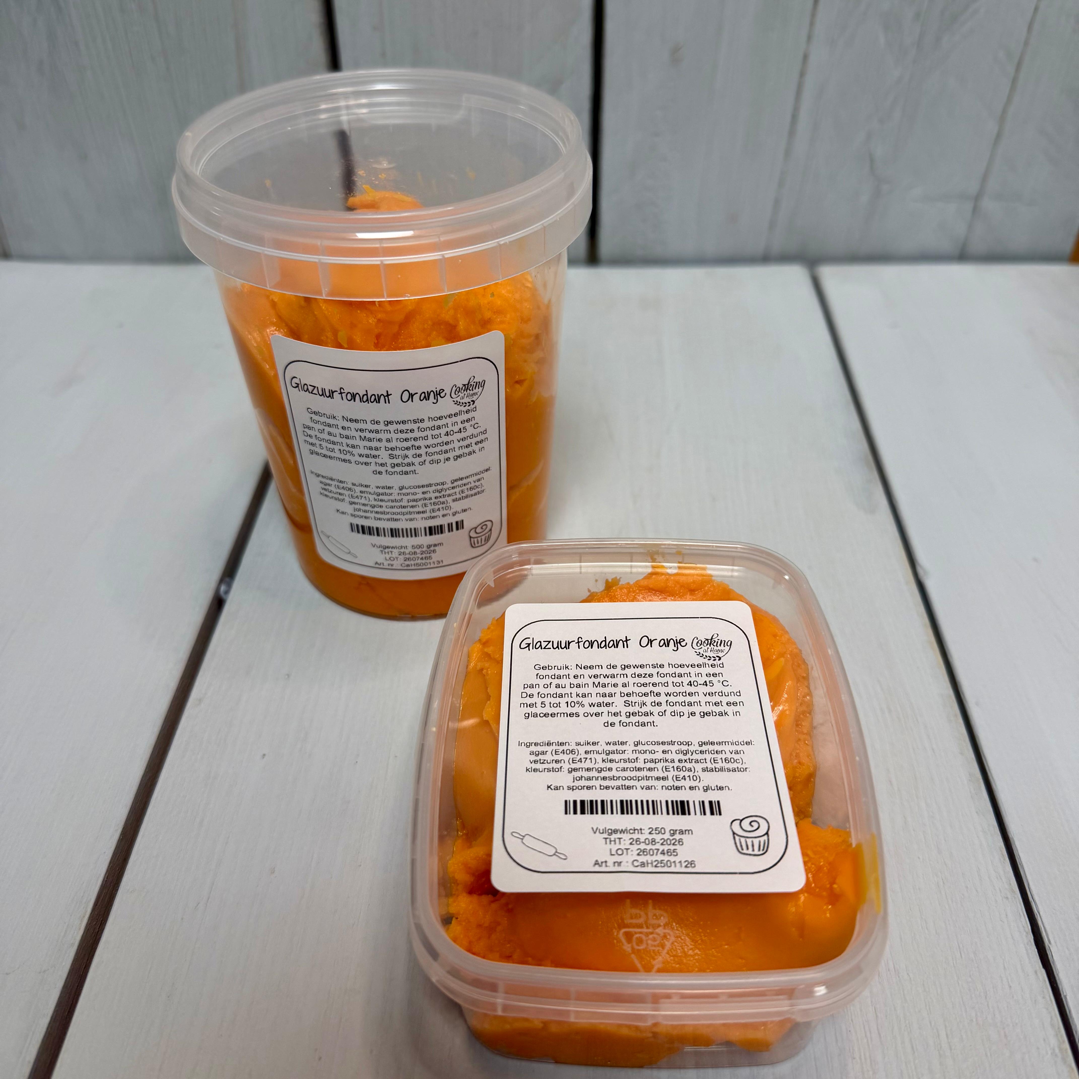 Glazuurfondant Oranje 500g