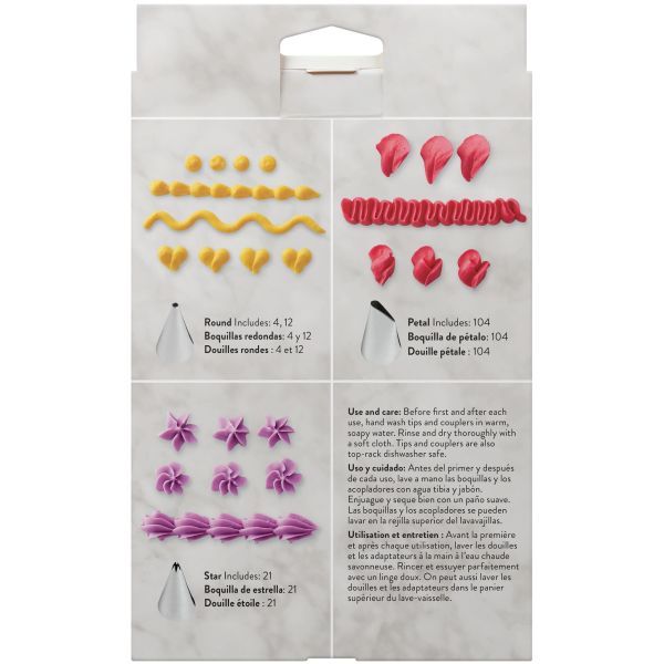 Wilton Set Spuitmondjes voor Taartdecoratie set/18 - Afbeelding 4