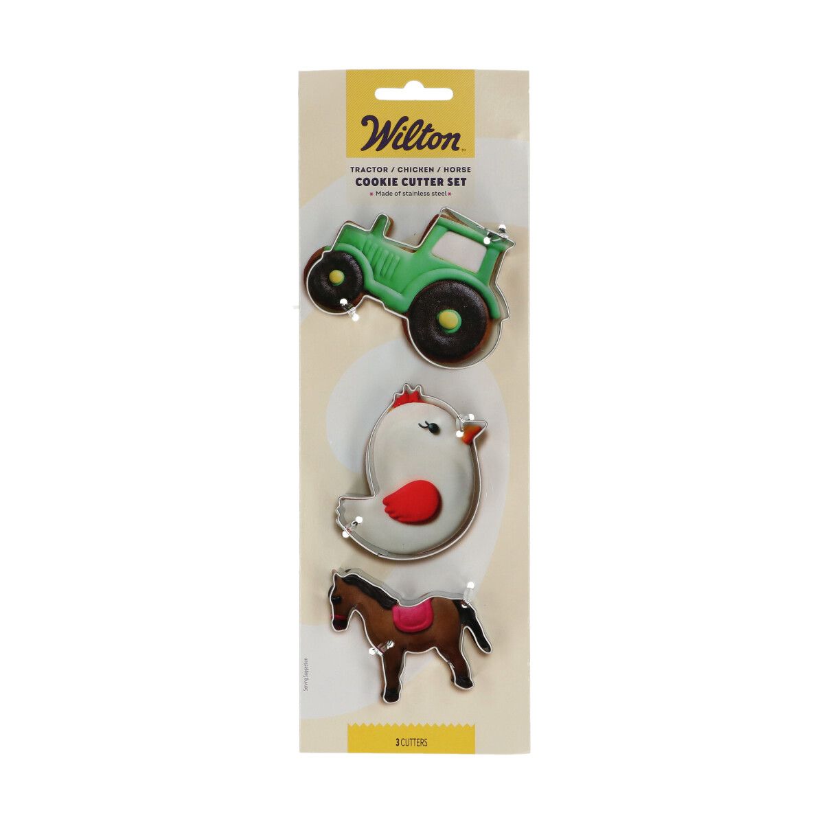 Wilton Koekjesuitsteker Traktor - Kuiken - Paard set/3