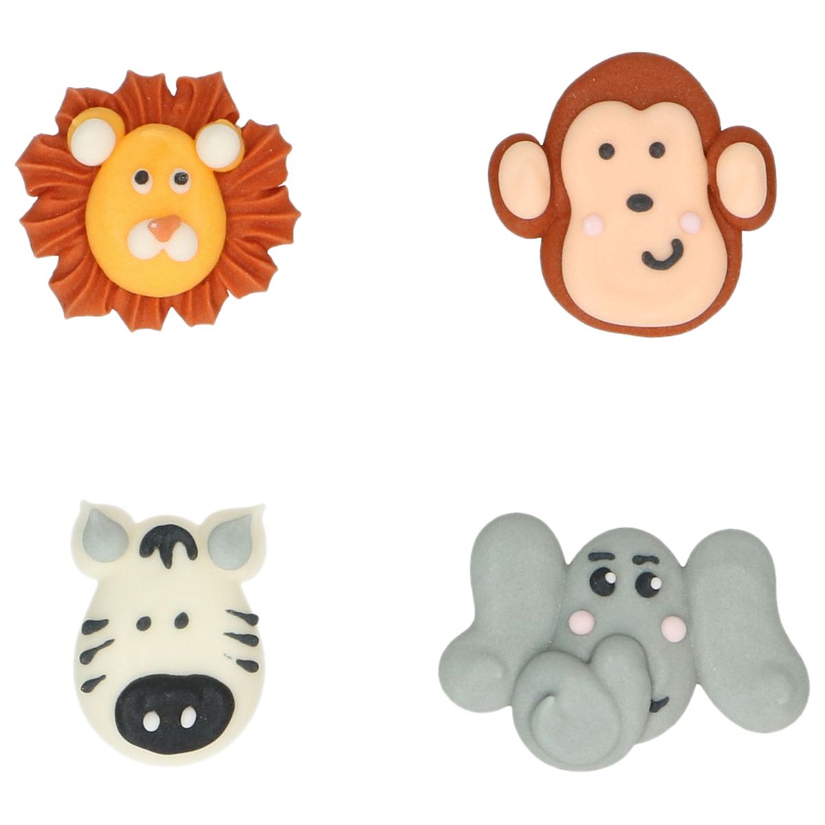 Wilton Suikerdecoraties Safari Dieren set/8 - Afbeelding 1