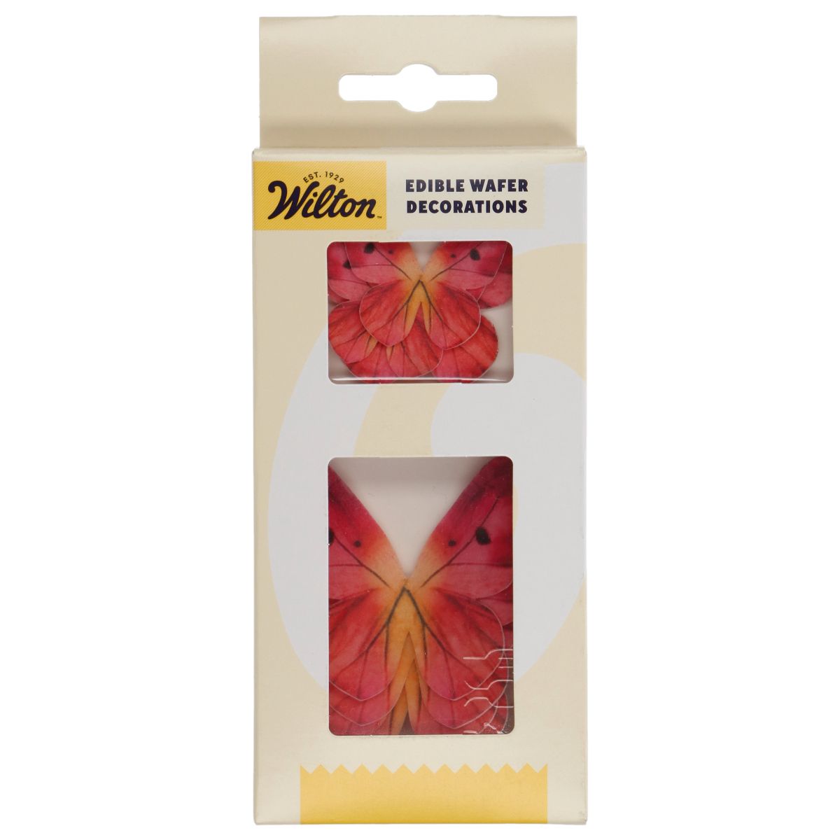 Wilton Eetbare Papieren Decoraties Vlinders Ombre Roze set/8 - Afbeelding 2