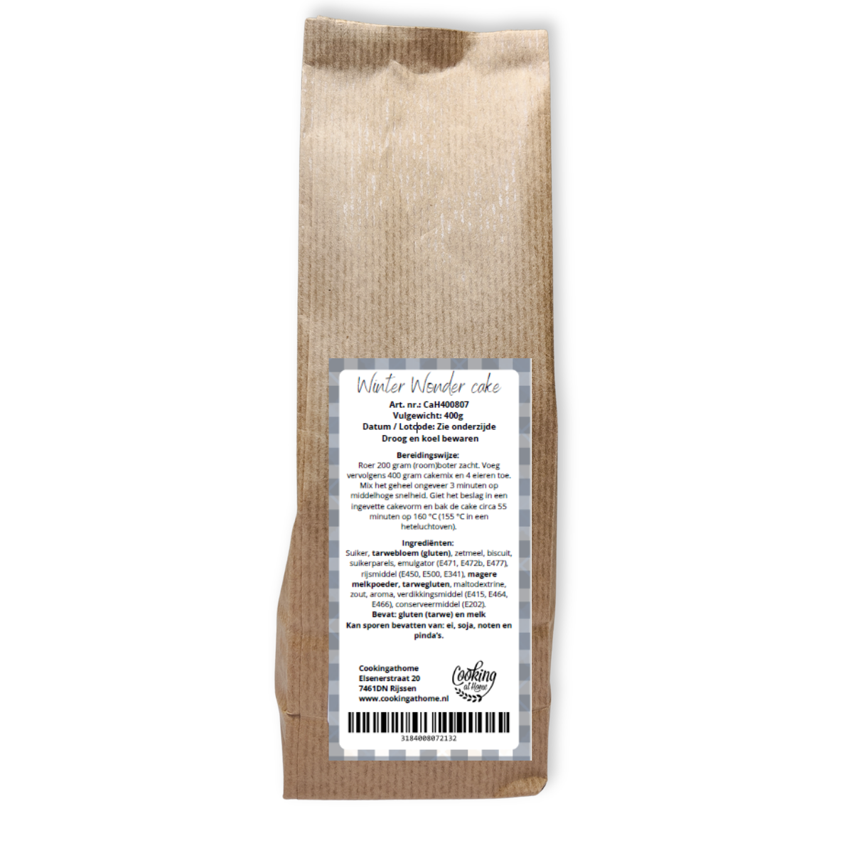 Winter Wonder cakemix 400 gram (CaH) - Afbeelding 1