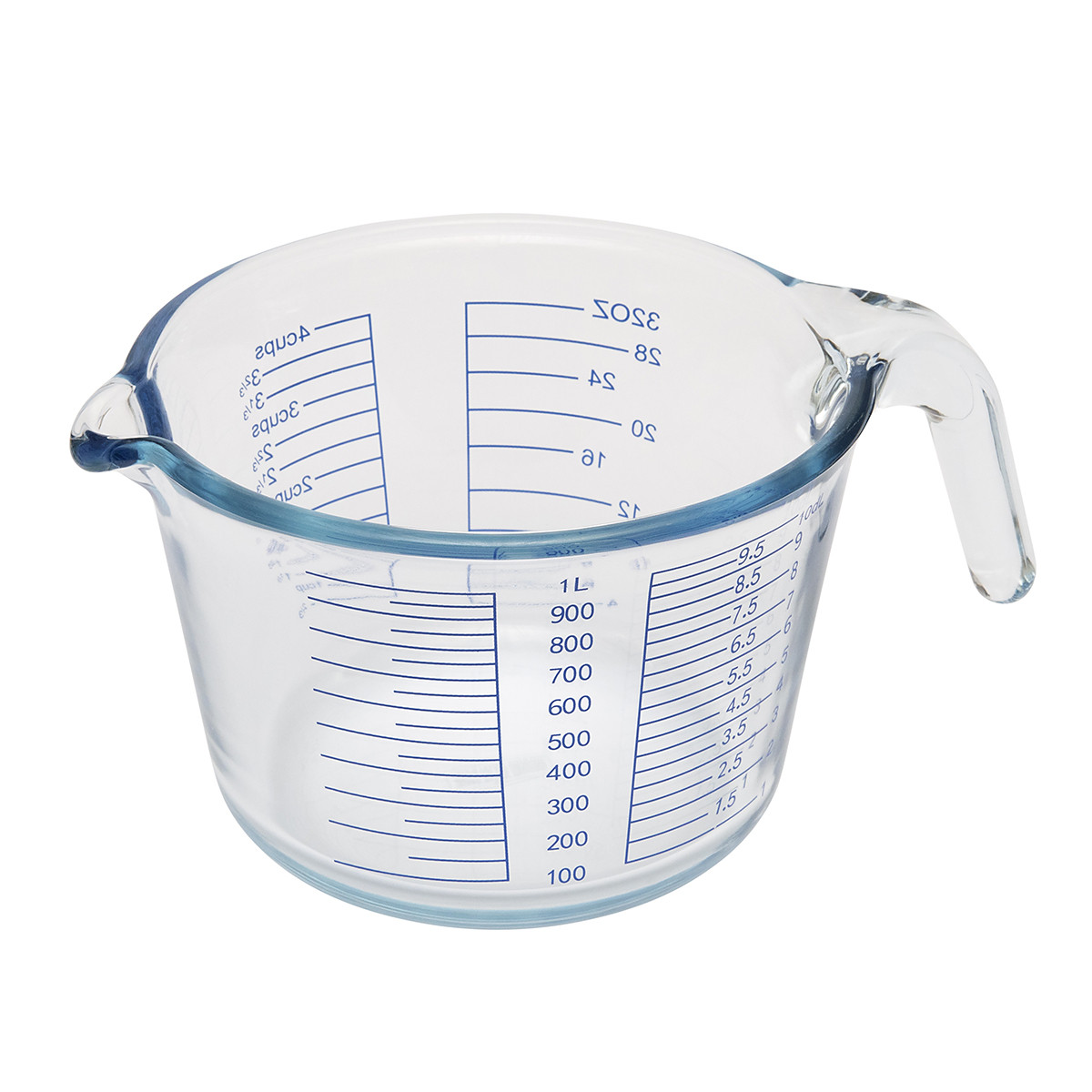 BrandNewCake Maatbeker Glas met Deksel 1L - Afbeelding 2