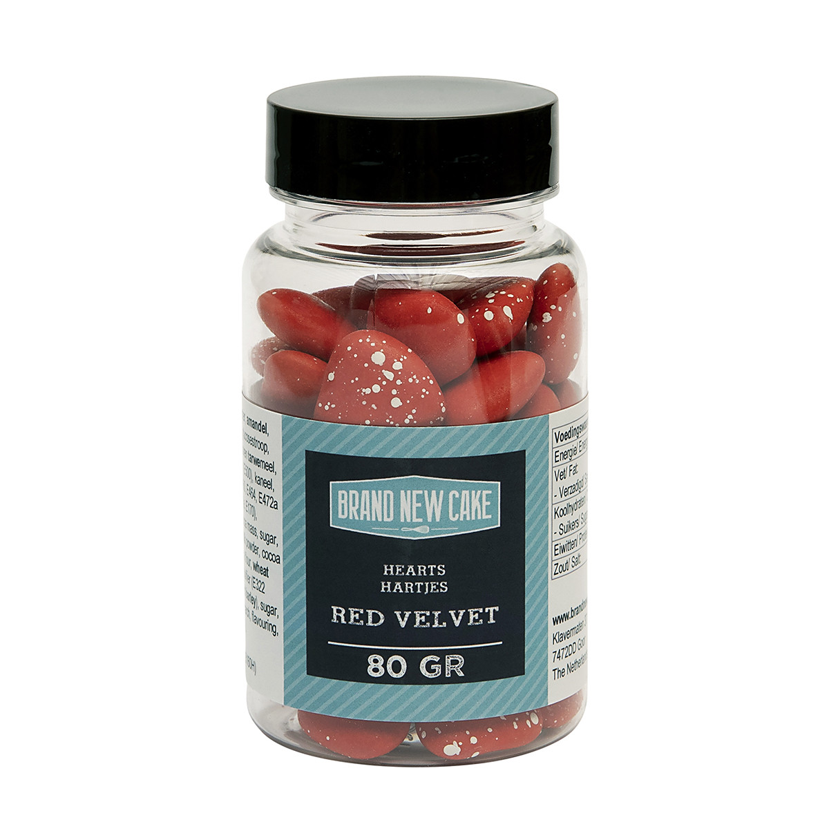 BrandNewCake Red Velvet Chocolade Hartjes 80g - Afbeelding 1