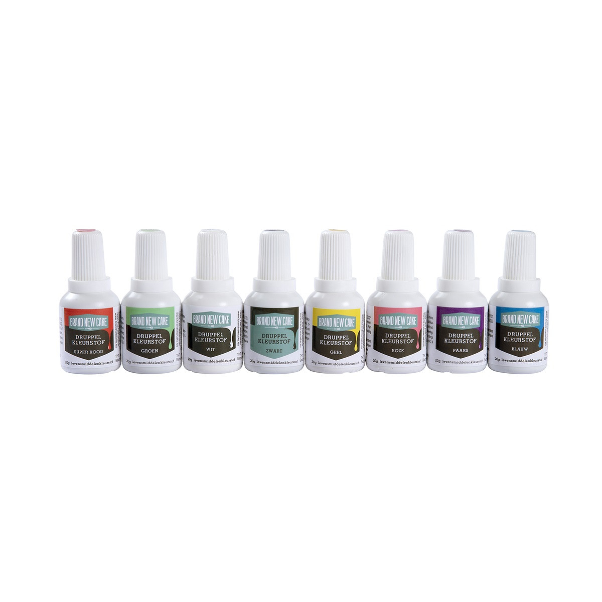 BNC Druppel Kleurstof Assortiment (8x 20gr) - Afbeelding 2