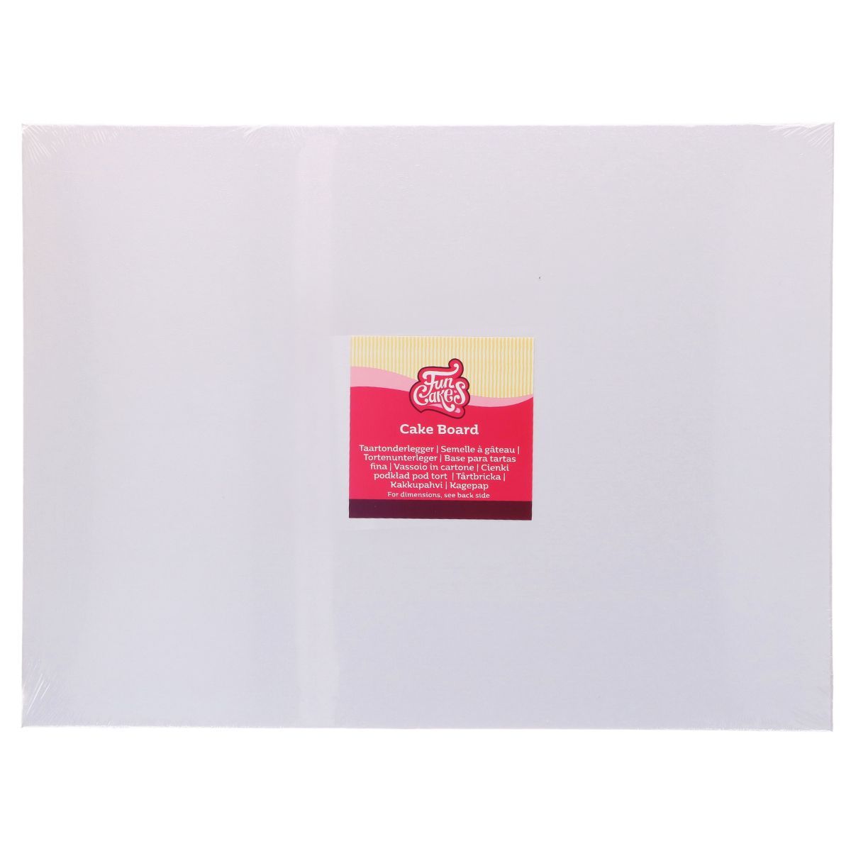 Cake Board Rechthoek Wit - 40 x 30 cm Funcakes