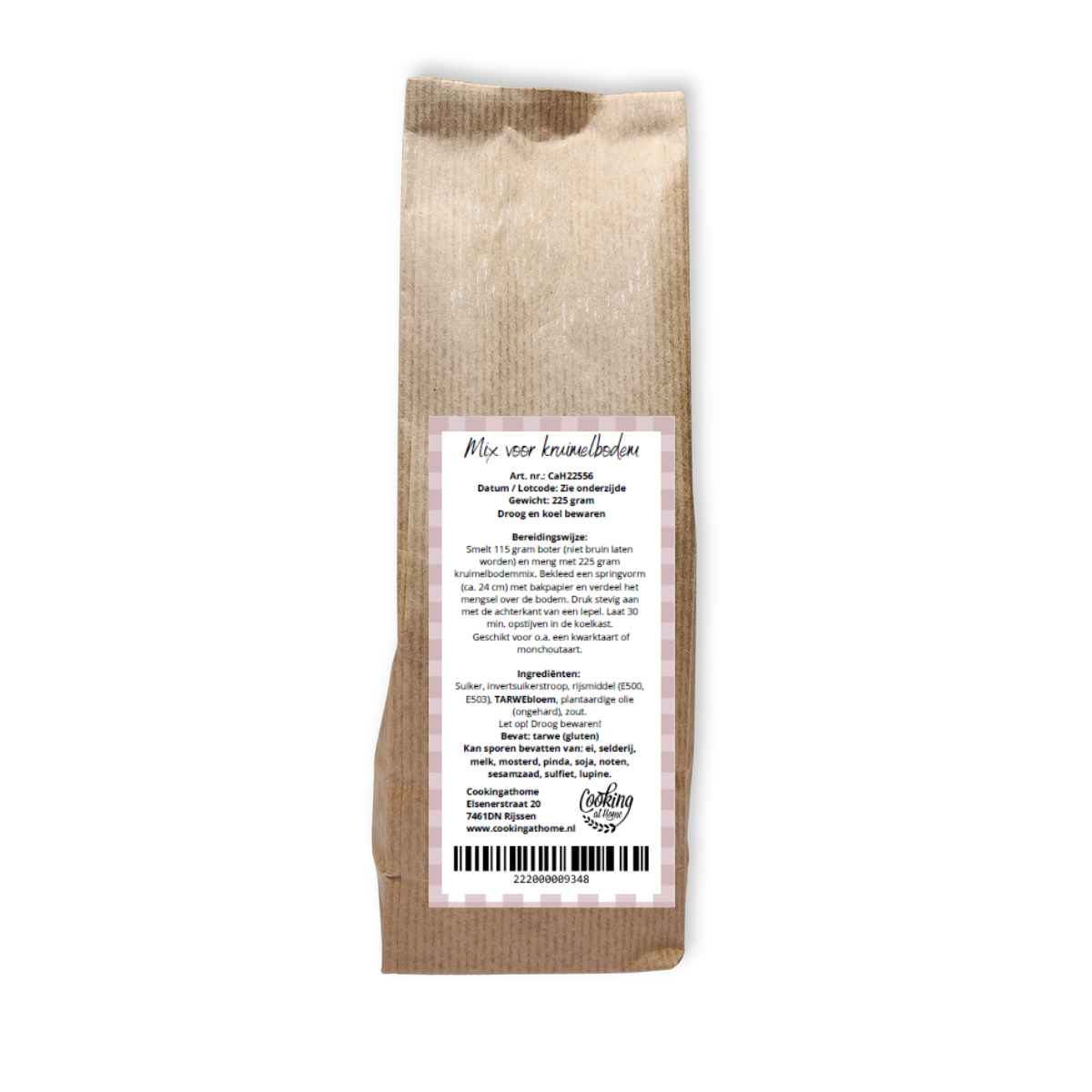 Mix voor Kruimelbodem 225 gram - Afbeelding 1